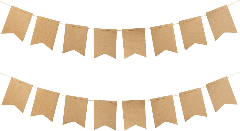creative converting kraft paper pennant banner amp reviews paper banner